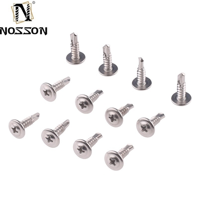 ST4.2 Sistema métrico de medição aço carbono Dacromet cabeça hexadeca parafuso de auto-perfuração com flange para resistência industrial