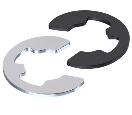 Aplicação de cuidados de saúde estilo de cunha anéis de retenção métricos Lavadora para eixo zinco acabamento de aço inoxidável M4 M5 M6 DIN6799 E clip