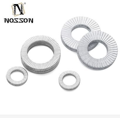 Indústria Geral M8M10 M12 M14 M16 DIN25201 Lavadora Dupla Empilhadeira Auto-bloqueio de choque à prova de aço inoxidável