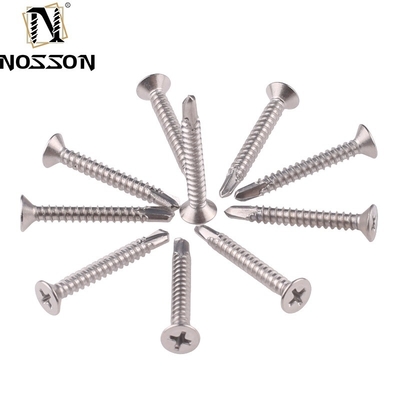 ST4.2 ST4.8 ST5.5 ST6.3 Metric JIS Standard Self Drilling Screw com costelas/cotovelas sob a cabeça e desempenho de aço inoxidável