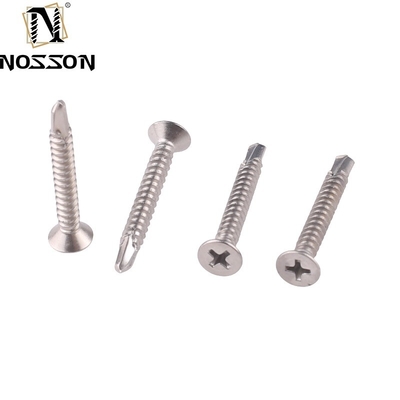 ST4.2 ST4.8 ST5.5 ST6.3 Metric JIS Standard Self Drilling Screw com costelas/cotovelas sob a cabeça e desempenho de aço inoxidável