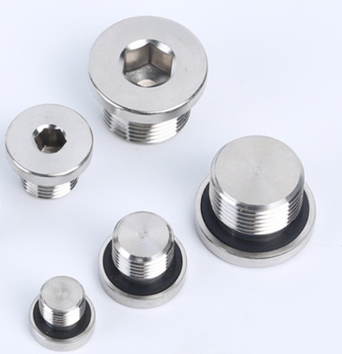 304 aço inoxidável Hex Oil Drain Plug com laringe Plug Wide Range