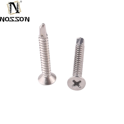 ST4.2 ST4.8 ST5.5 ST6.3 Metric JIS Standard Self Drilling Screw com costelas/cotovelas sob a cabeça e desempenho de aço inoxidável
