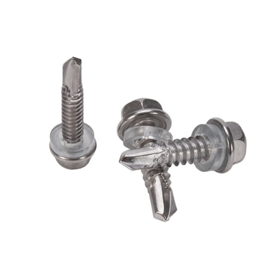 Metric HEX cabeça de aço inoxidável parafusos de telhado de auto-perfuração 4.2 4.8 5.5 6.3 para INCH sistema de medição em industrial