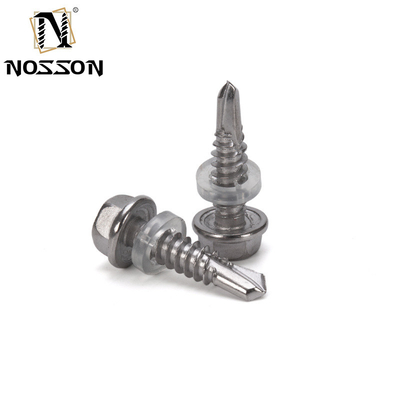 Metric HEX cabeça de aço inoxidável parafusos de telhado de auto-perfuração 4.2 4.8 5.5 6.3 para INCH sistema de medição em industrial