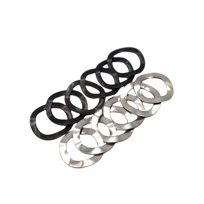 Aço inoxidável preto 301 Elastic Locking Wave Spring Washer for Split Style