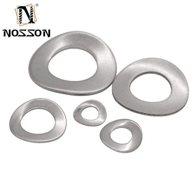 Aço inoxidável preto 301 Elastic Locking Wave Spring Washer for Split Style