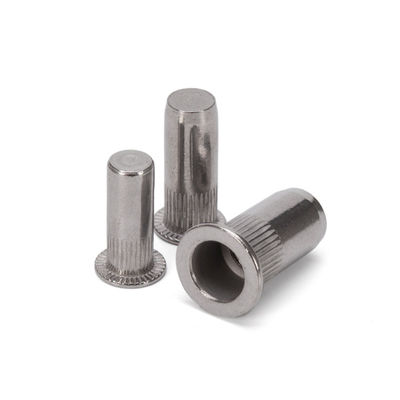 Métrica M3-M12 Zinco revestido de cabeça plana corpo redondo fechado Nut de rebites em aço inoxidável 304 durável para aplicações pesadas