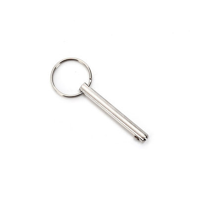 Pin Shaft carregado plunger com acabamento brilhante de aço inoxidável de libertação rápida de bloqueio de bola Pin e ergonomic empurrão botão de manobra