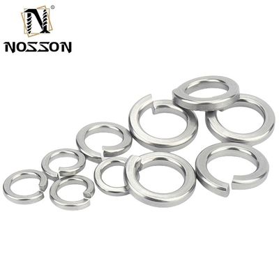 18-8 aço inoxidável M6 M8 M10 aço galvanizado B7 B7M óxido negro latão fechado lavadora de molas DIN127