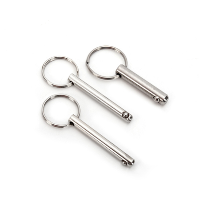 Indústria Geral Pins de libertação rápida de aço inoxidável de aço carbono Pins de bloqueio de esferas para resistência à corrosão no transporte aéreo