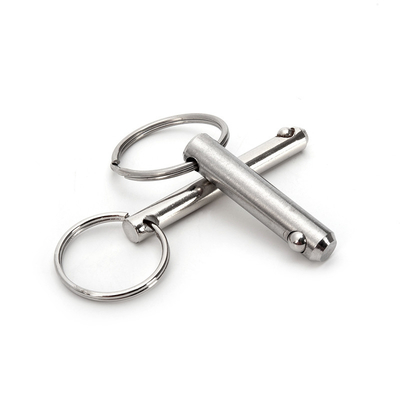 Indústria Geral Pins de libertação rápida de aço inoxidável de aço carbono Pins de bloqueio de esferas para resistência à corrosão no transporte aéreo