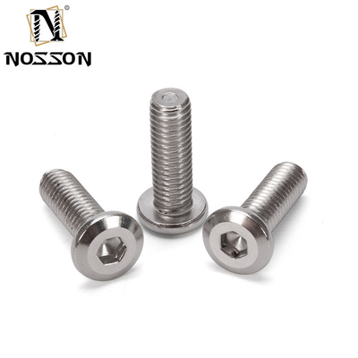 Grau métrico 8.8 A2-50 M6 aço inoxidável 304 cabeça de tomada hexadecimal plana parafusos de Chicago masculinos e femininos com porca padrão DIN