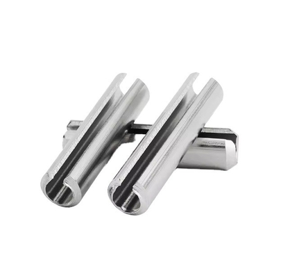 TiCN Finish Spring Pins de aço inoxidável DIN 1444 Split Spring Dowel Lock Pin para fabricação de eletrônicos