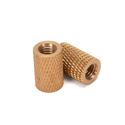 Indústria do petróleo e gás Metric Essential Brass Knurled Nut Embedded in Copper for M3 M4 M5 M6 M8 M10 M12 1/4 3/8 5/16 Fios