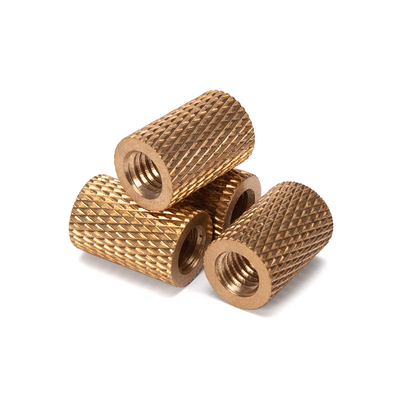 Indústria do petróleo e gás Metric Essential Brass Knurled Nut Embedded in Copper for M3 M4 M5 M6 M8 M10 M12 1/4 3/8 5/16 Fios