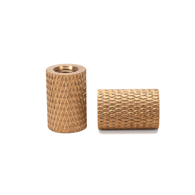 Indústria do petróleo e gás Metric Essential Brass Knurled Nut Embedded in Copper for M3 M4 M5 M6 M8 M10 M12 1/4 3/8 5/16 Fios