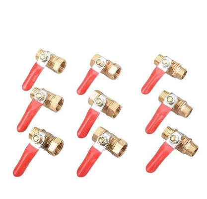6mm Conector Pneumático Manuseio mangueira mangueira Barbe Inline Brass Água Óleo Ar Gás Linha de combustível Shutoff válvula de bola Tubos Fittings C10200
