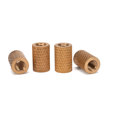 Indústria do petróleo e gás Metric Essential Brass Knurled Nut Embedded in Copper for M3 M4 M5 M6 M8 M10 M12 1/4 3/8 5/16 Fios