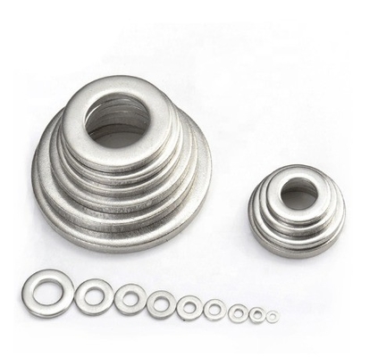 Indústria Pesada M5 M6 M8 M10 Aço inoxidável 304 316 DIN125 Lavadora plana com GB Standard Plain