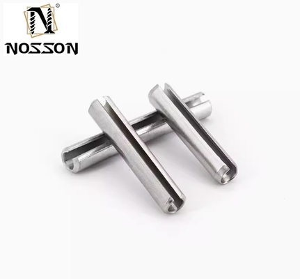 TiCN Finish Spring Pins de aço inoxidável DIN 1444 Split Spring Dowel Lock Pin para fabricação de eletrônicos