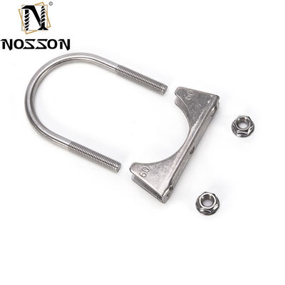 Sistema de medição métrica padrão JIS M8 M10 Grampos de escape de parafusos U de carga pesada revestidos de zinco com resistência à corrosão