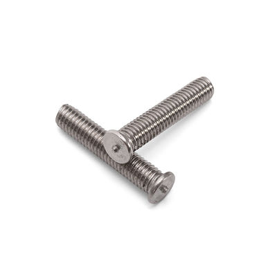 Ferramenta de fixação de aço inoxidável para fabricação industrial JIS Standard SS304 316 parafusos de soldagem pontual em acabamento brilhante