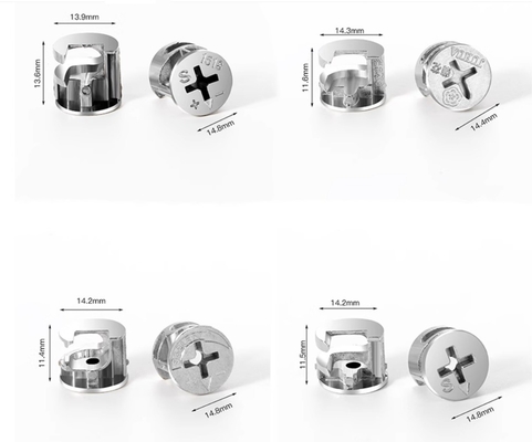 10 Conectores Plug Cam Lock Fixações Conectando Fitting Conectando para móveis de altura
