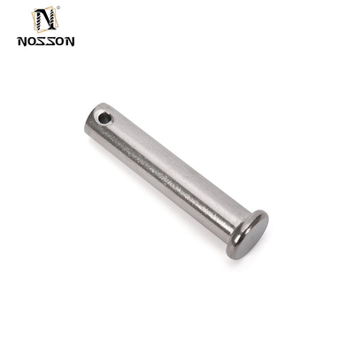 Pins Clevis padrão DIN1444 SUS304 aço inoxidável de cabeça plana pin de fixação de pin M3 M4 M5 M6 M8 M10 pin shaft com furos