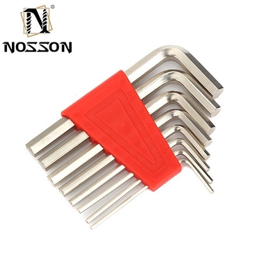 Suporte personalizado ODM Ferramentas de mão populares conjuntos de aço carbono tipo L chave de chave Hex Spanner Allen chave hex para reparo e manutenção diária