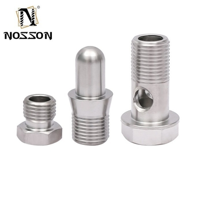 Bushing de aço inoxidável latão alumínio plástico personalizado CNC fresagem de precisão de torneamento peças de usinagem com código cabeça quadrada