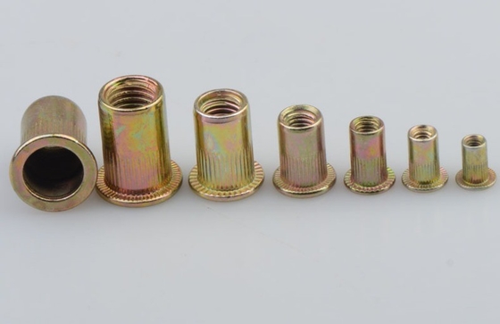 17*10*2.3 Titânio Cross Border Carbon Steel Color Plated Zinc Vertical Grain Flat Head Rivet Nut Combination Set 150pcs