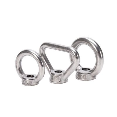 Fios grosseiros M10 M12 SS316 304 Triângulo Boca de Amêndoa Redonda Anel de Levante de Olho de Amêndoa para Fixação de Corda de Aço de Carbono Profissional