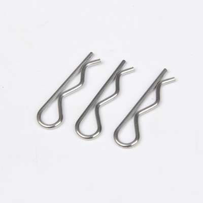 304 316 A2 A4 Aço inoxidável Oxido de vapor nitruro acabamento R forma Split Pins Cotter Clips para construção em acabamento brilhante