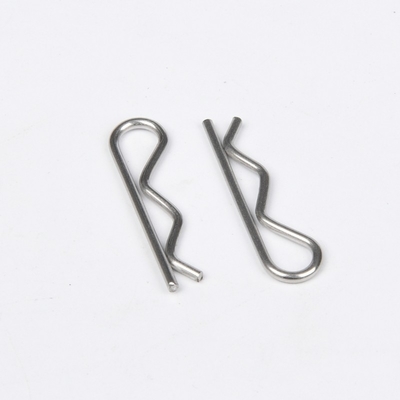 304 316 A2 A4 Aço inoxidável Oxido de vapor nitruro acabamento R forma Split Pins Cotter Clips para construção em acabamento brilhante