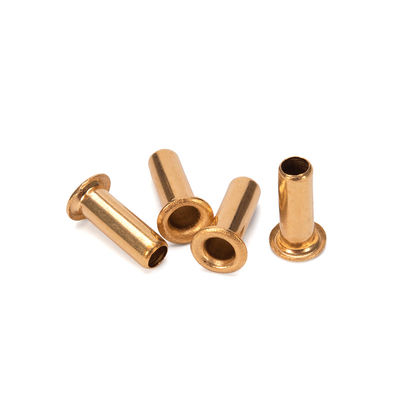 ANSI/ASME Standard Steel DIN7339 Eyelet de latão Flat Head Hollow Tubular Rivets para Fabricação Industrial