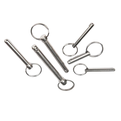 Pin de bola de lançamento rápido de aço inoxidável com design de pin de mola durável e material de aço carbono resistente à corrosão