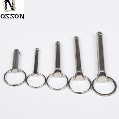 Pin de bola de lançamento rápido de aço inoxidável com design de pin de mola durável e material de aço carbono resistente à corrosão