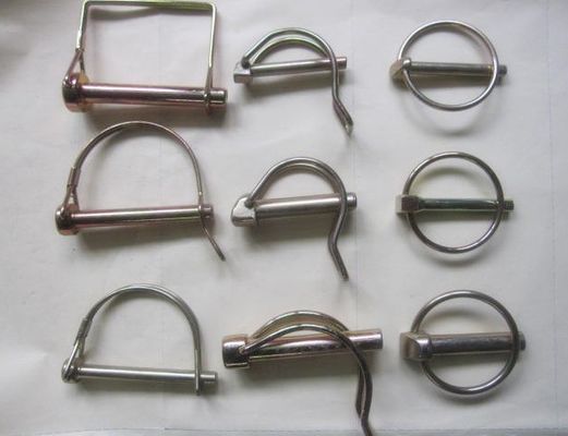 Pin de mola para libertação e bloqueio rápidos de peças de máquinas de construção de aço carbono