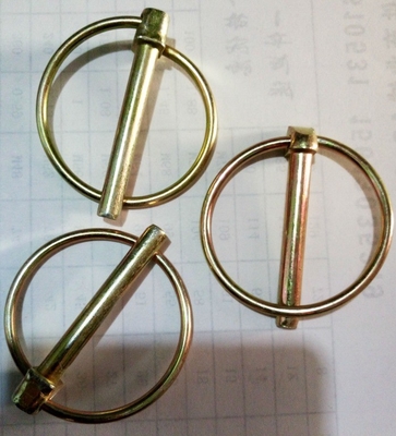 Aço inoxidável 201/304/316 Resistente à corrosão Redondo Quadrado de libertação rápida Fios de bloqueio Pin Lynch Pin com acabamento de zinco