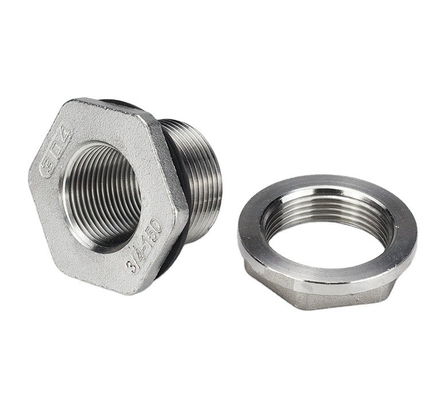 Conector de tanque de água de parede igual de aço inoxidável 1/2 &quot;para conexões de água de longa duração em aplicações industriais