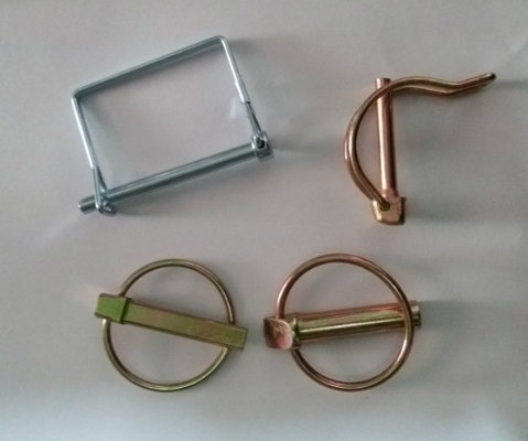 Aço inoxidável 201/304/316 Resistente à corrosão Redondo Quadrado de libertação rápida Fios de bloqueio Pin Lynch Pin com acabamento de zinco