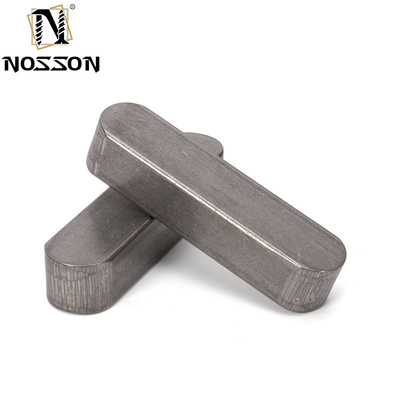 30mm35mm40mm50mm acabamento galvanizado Din6885 pin de aço inoxidável paralelo chave de eixo plano para equipamentos de embalagem