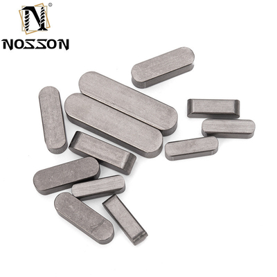 30mm35mm40mm50mm acabamento galvanizado Din6885 pin de aço inoxidável paralelo chave de eixo plano para equipamentos de embalagem