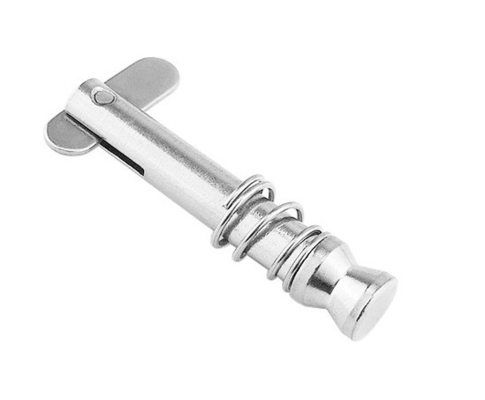 Pin de lançamento rápido de barco de classe marinha com mola de queda Pin de aço inoxidável Diâmetro x comprimento utilizável Pacote 2 316 aço ligado