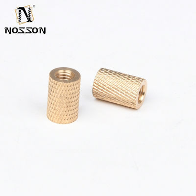 Finitura de óxido negro de latão Insert Nut M3 M4 M6 M8 M10 para sistema de medição imperial na fabricação CNC roscado