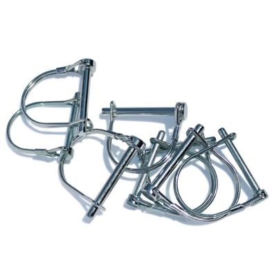 Pins de libertação rápida Pin de fechamento de fio pesado para reboques 1/4 &quot; Quadrado Tab Snapper Hitch Pin feito de aço inoxidável A2