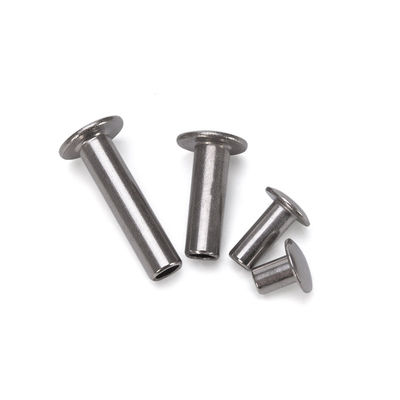 Aço inoxidável 304 Rivet Cego Flat Head Semi-tubular Hollow Rivet M5.5