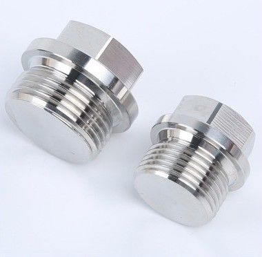 Tubos de descarga de óleo de aço inoxidável NPT Hex Socket Magnético Allen Head Plug com acabamento anodizado e revestimento de zinco