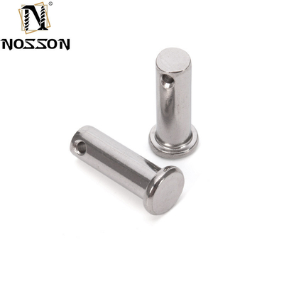 A2 A4 aço inoxidável cabeça plana eixo pinos clevis com buraco para pinos de mola vida mais longa TiCN resistência à corrosão acabamento